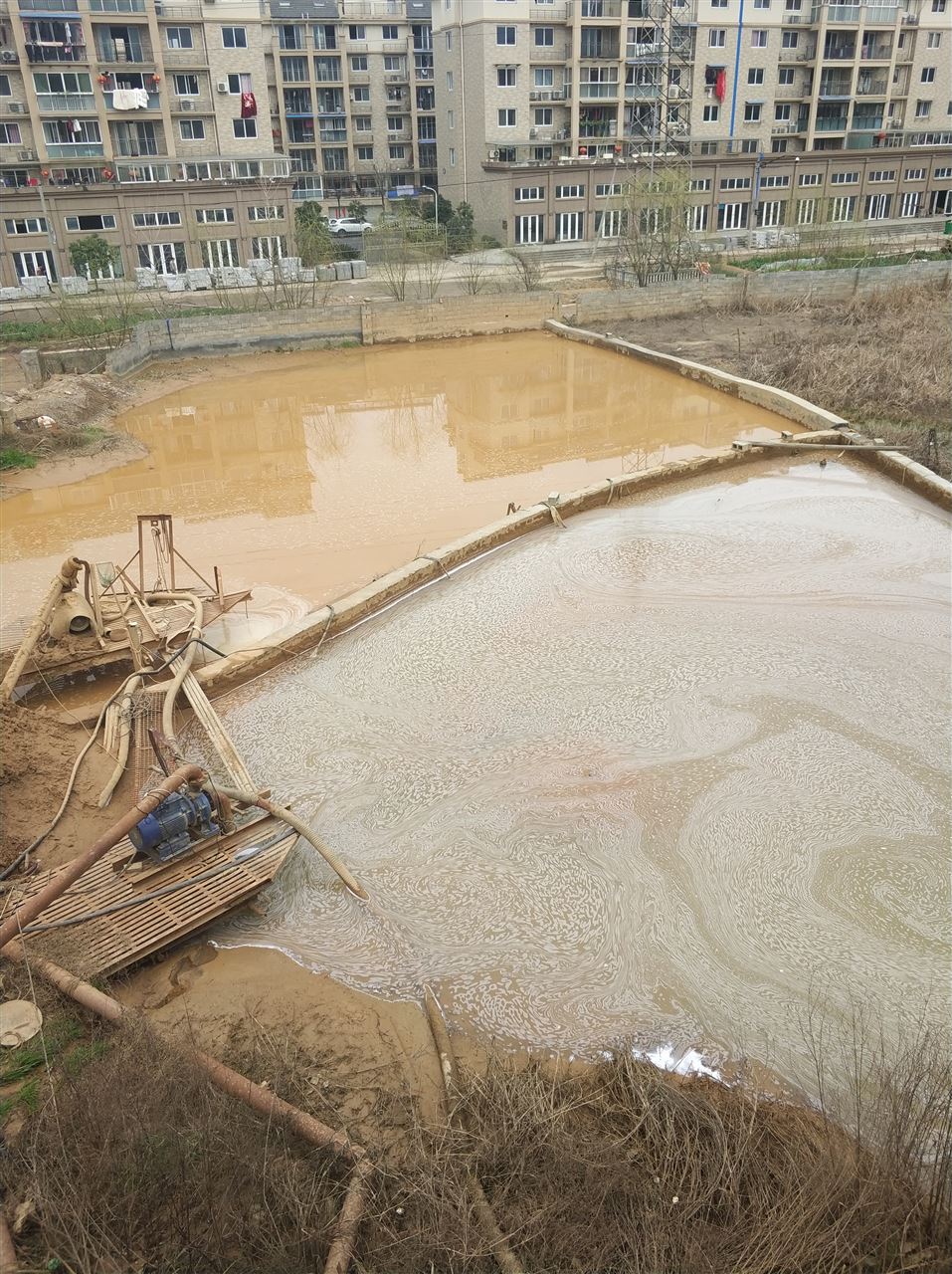 赤城沉淀池淤泥清理-厂区废水池淤泥清淤